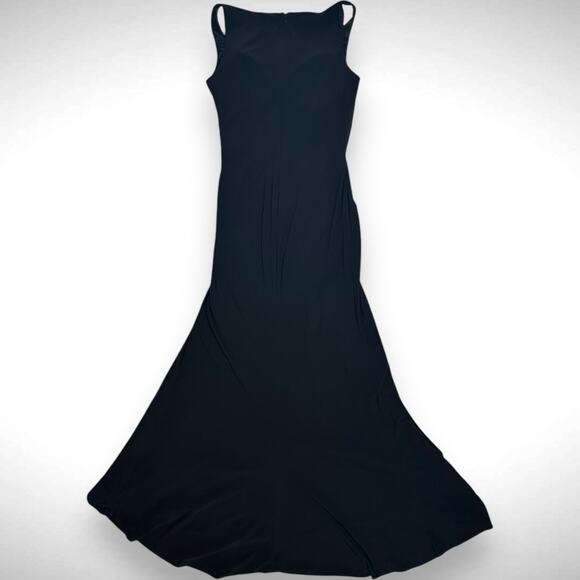 Mac Duggal‎ Ieena Women's 8 Ruched Sleeveless Mermaid Cut Ball Gown Black Formal - Picture 3 of 10